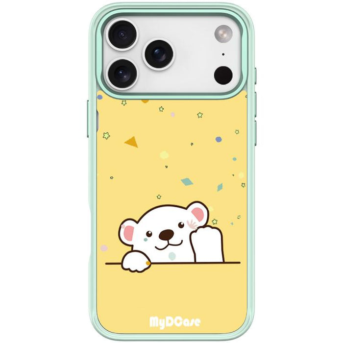 Funda magnética para teléfono con estampado de osito saludando, For iPhone 17 Pro Max, For iPhone 17 Pro, For iPhone 17, For iPhone Air, For iPhone 16 Pro Max, For iPhone 16 Pro, For iPhone 15 Pro Max, For iPhone 15 Pro