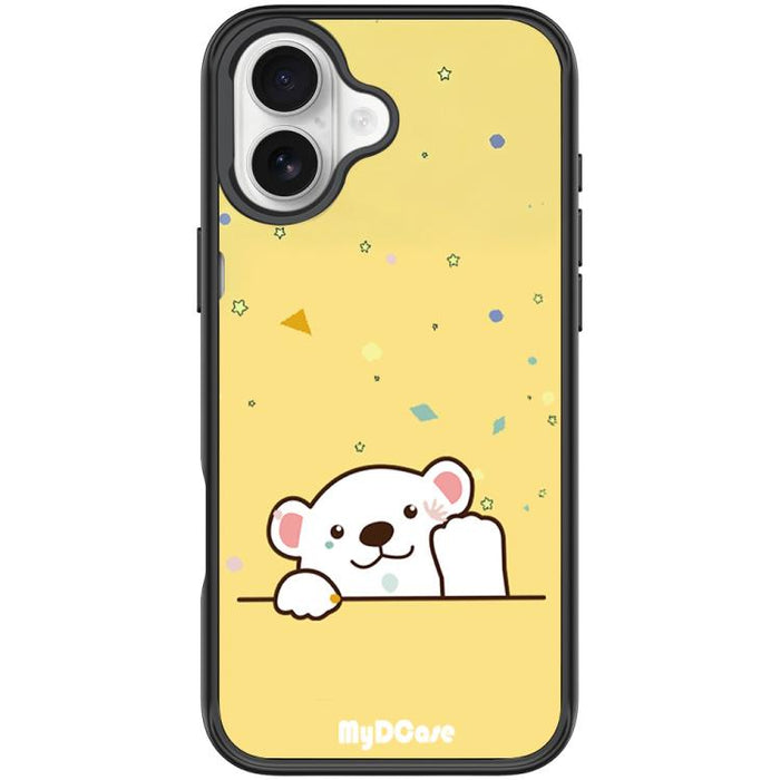 Funda magnética para teléfono con estampado de osito saludando, For iPhone 17 Pro Max, For iPhone 17 Pro, For iPhone 17, For iPhone Air, For iPhone 16 Pro Max, For iPhone 16 Pro, For iPhone 15 Pro Max, For iPhone 15 Pro