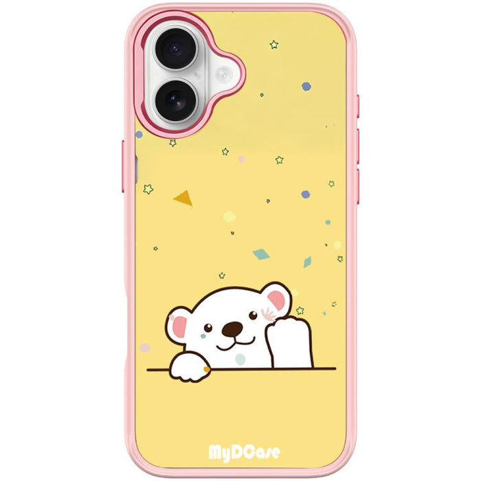 Funda magnética para teléfono con estampado de osito saludando, For iPhone 17 Pro Max, For iPhone 17 Pro, For iPhone 17, For iPhone Air, For iPhone 16 Pro Max, For iPhone 16 Pro, For iPhone 15 Pro Max, For iPhone 15 Pro