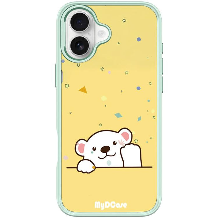 Funda magnética para teléfono con estampado de osito saludando, For iPhone 17 Pro Max, For iPhone 17 Pro, For iPhone 17, For iPhone Air, For iPhone 16 Pro Max, For iPhone 16 Pro, For iPhone 15 Pro Max, For iPhone 15 Pro