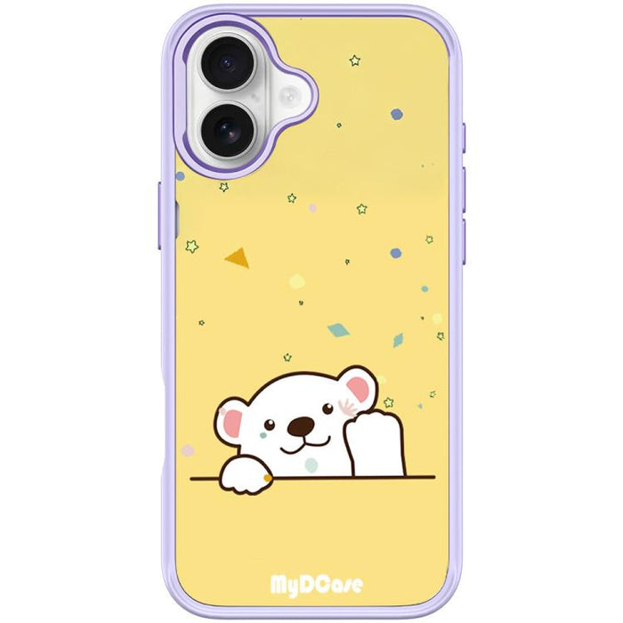 Funda magnética para teléfono con estampado de osito saludando, For iPhone 17 Pro Max, For iPhone 17 Pro, For iPhone 17, For iPhone Air, For iPhone 16 Pro Max, For iPhone 16 Pro, For iPhone 15 Pro Max, For iPhone 15 Pro