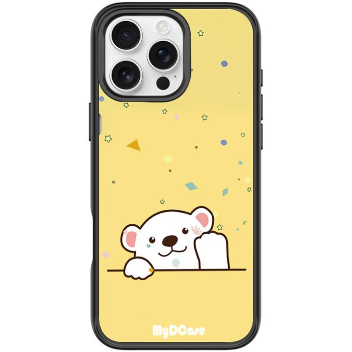 Funda magnética para teléfono con estampado de osito saludando, For iPhone 17 Pro Max, For iPhone 17 Pro, For iPhone 17, For iPhone Air, For iPhone 16 Pro Max, For iPhone 16 Pro, For iPhone 15 Pro Max, For iPhone 15 Pro