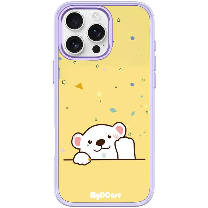 Funda magnética para teléfono con estampado de osito saludando, For iPhone 17 Pro Max, For iPhone 17 Pro, For iPhone 17, For iPhone Air, For iPhone 16 Pro Max, For iPhone 16 Pro, For iPhone 15 Pro Max, For iPhone 15 Pro