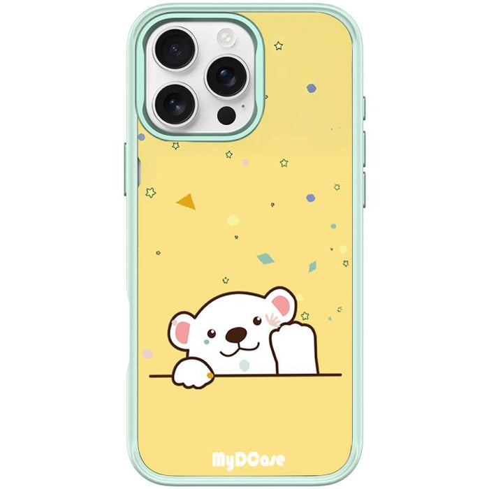 Funda magnética para teléfono con estampado de osito saludando, For iPhone 17 Pro Max, For iPhone 17 Pro, For iPhone 17, For iPhone Air, For iPhone 16 Pro Max, For iPhone 16 Pro, For iPhone 15 Pro Max, For iPhone 15 Pro