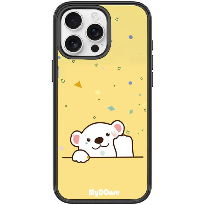 Funda magnética para teléfono con estampado de osito saludando, For iPhone 17 Pro Max, For iPhone 17 Pro, For iPhone 17, For iPhone Air, For iPhone 16 Pro Max, For iPhone 16 Pro, For iPhone 15 Pro Max, For iPhone 15 Pro