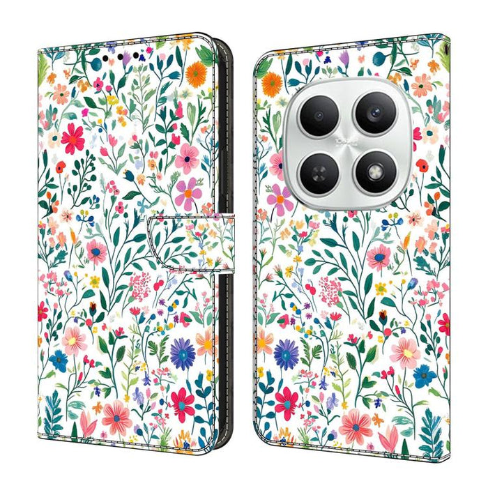 Funda para teléfono de cuero vegano pintado con efecto cristal, For Redmi Note 15 5G / 4G Global 164mm, For Redmi Note 15 Pro 5G Global 163.6mm, For Redmi 15C 5G / 4G EU 173mm, For Redmi 15 5G Global / 4G SEA 169.5mm