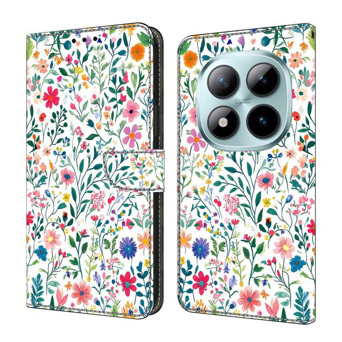 Funda para teléfono de cuero vegano pintado con efecto cristal, For Redmi Note 15 5G / 4G Global 164mm, For Redmi Note 15 Pro 5G Global 163.6mm, For Redmi 15C 5G / 4G EU 173mm, For Redmi 15 5G Global / 4G SEA 169.5mm
