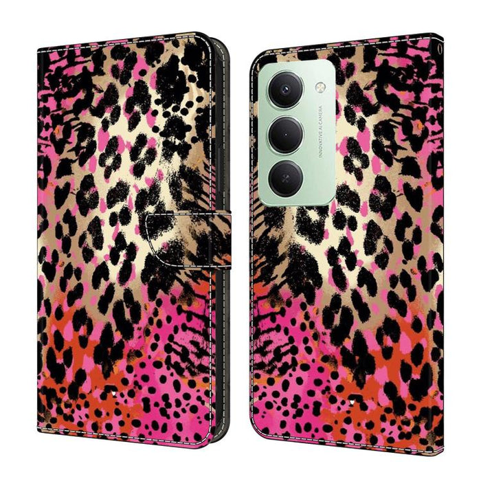 Funda para teléfono de cuero vegano pintado con efecto cristal, For Redmi Note 15 5G / 4G Global 164mm, For Redmi Note 15 Pro 5G Global 163.6mm, For Redmi 15C 5G / 4G EU 173mm, For Redmi 15 5G Global / 4G SEA 169.5mm
