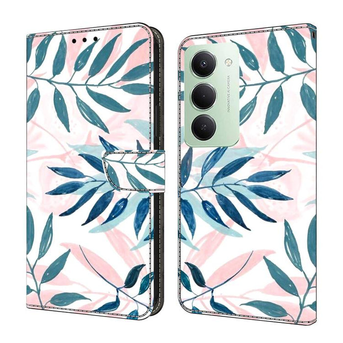Funda para teléfono de cuero vegano pintado con efecto cristal, For Redmi 15 5G / 4G EU 171mm, For Redmi 15C 5G / 4G Global 171mm, For Redmi Note 14 4G 164.84mm, For Redmi Note 14 Pro+ 5G / Poco X7 5G