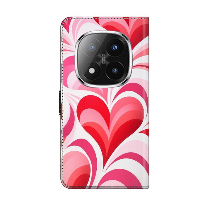 Funda para teléfono de cuero vegano pintado con efecto cristal, For Redmi Note 14 Pro 4G, For Redmi Note 14 4G 163.25mm, For Redmi Note 14 5G, For Redmi Note 14 Pro 5G