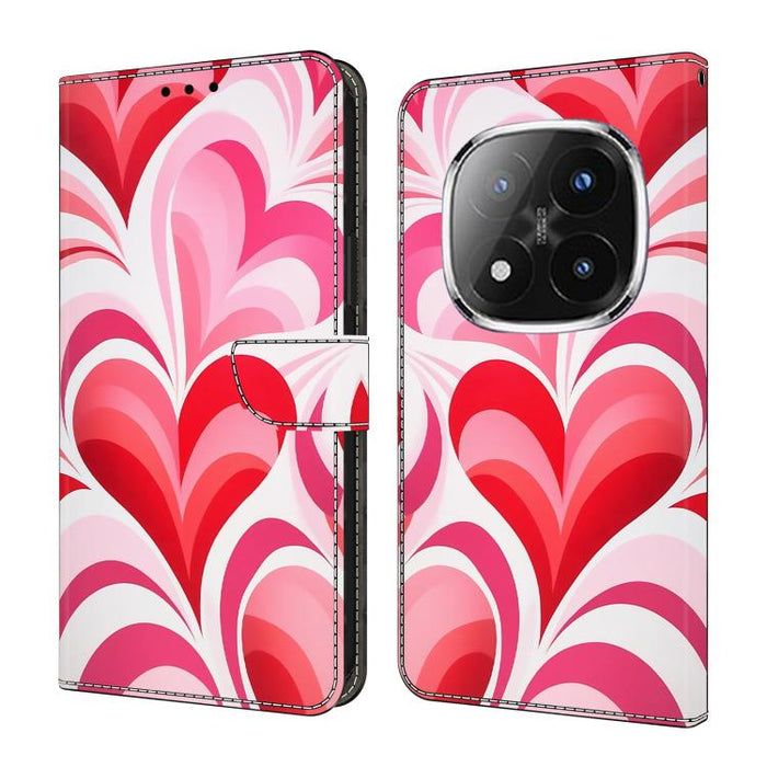 Funda para teléfono de cuero vegano pintado con efecto cristal, For Redmi 15 5G / 4G EU 171mm, For Redmi 15C 5G / 4G Global 171mm, For Redmi Note 14 4G 164.84mm, For Redmi Note 14 Pro+ 5G / Poco X7 5G