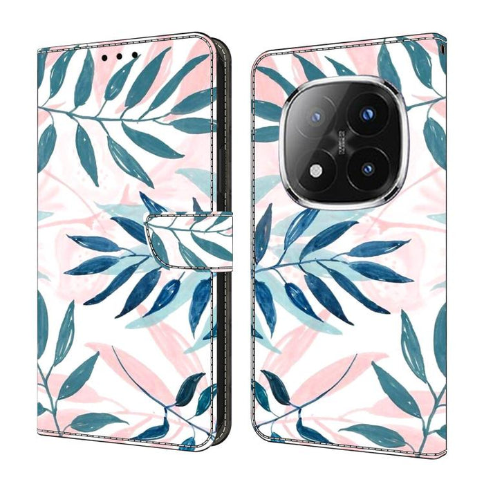 Funda para teléfono de cuero vegano pintado con efecto cristal, For Redmi 15 5G / 4G EU 171mm, For Redmi 15C 5G / 4G Global 171mm, For Redmi Note 14 4G 164.84mm, For Redmi Note 14 Pro+ 5G / Poco X7 5G