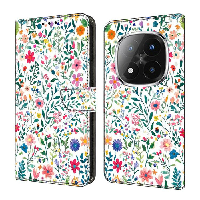 Funda para teléfono de cuero vegano pintado con efecto cristal, For Redmi 15 5G / 4G EU 171mm, For Redmi 15C 5G / 4G Global 171mm, For Redmi Note 14 4G 164.84mm, For Redmi Note 14 Pro+ 5G / Poco X7 5G