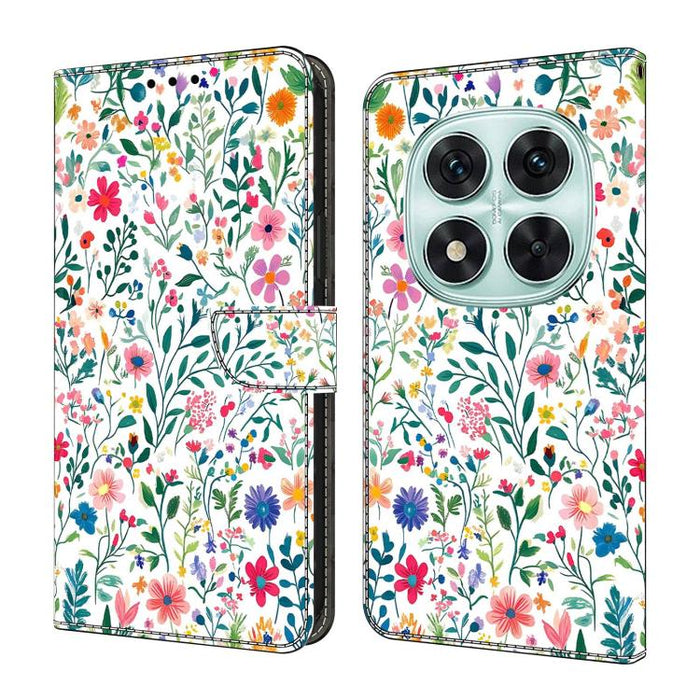 Funda para teléfono de cuero vegano pintado con efecto cristal, For Redmi Note 14 Pro 4G, For Redmi Note 14 4G 163.25mm, For Redmi Note 14 5G, For Redmi Note 14 Pro 5G
