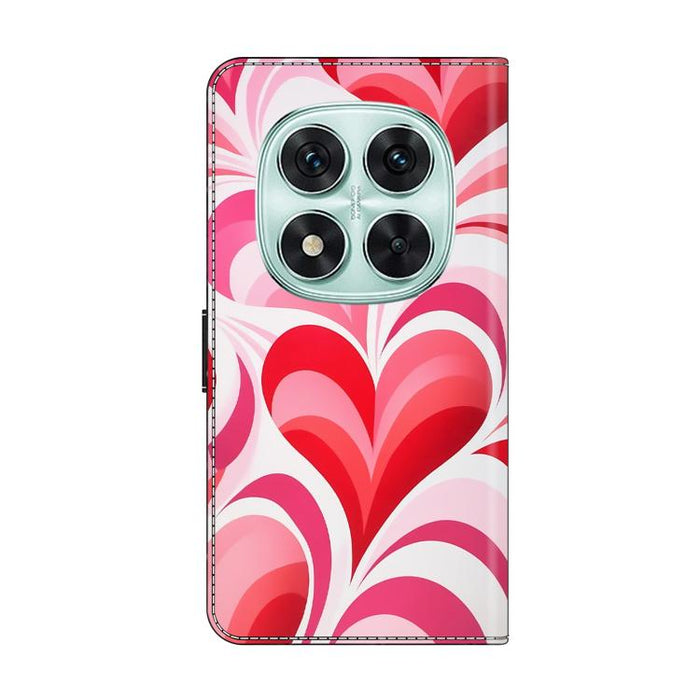 Funda para teléfono de cuero vegano pintado con efecto cristal, For Redmi Note 14 Pro 4G, For Redmi Note 14 4G 163.25mm, For Redmi Note 14 5G, For Redmi Note 14 Pro 5G