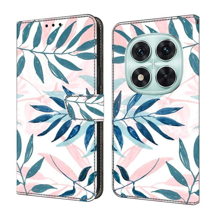 Funda para teléfono de cuero vegano pintado con efecto cristal, For Redmi Note 14 Pro 4G, For Redmi Note 14 4G 163.25mm, For Redmi Note 14 5G, For Redmi Note 14 Pro 5G