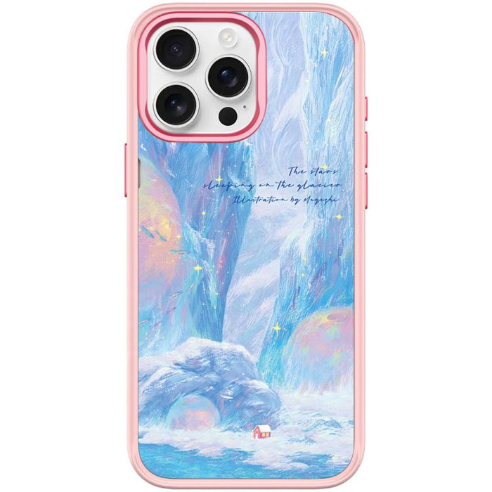 Funda magnética para teléfono con estampado de casa roja glaciar, For iPhone 17 Pro Max, For iPhone 17 Pro, For iPhone 17, For iPhone Air, For iPhone 16 Pro Max, For iPhone 16 Pro, For iPhone 15 Pro Max, For iPhone 15 Pro
