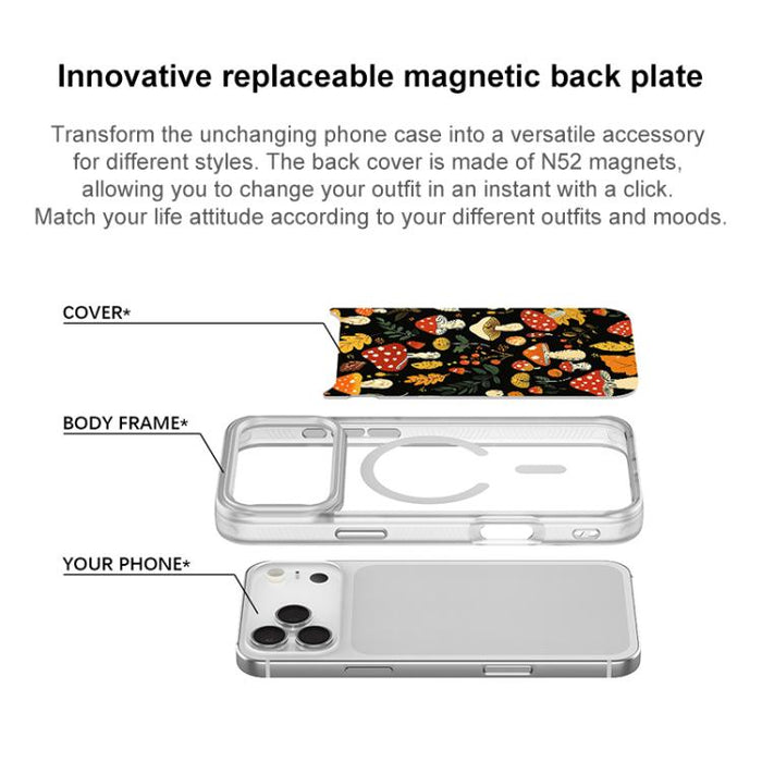 Funda magnética para teléfono con estampado de setas de la selva, For iPhone 17 Pro Max, For iPhone 17 Pro, For iPhone 17, For iPhone Air, For iPhone 16 Pro Max, For iPhone 16 Pro, For iPhone 15 Pro Max, For iPhone 15 Pro