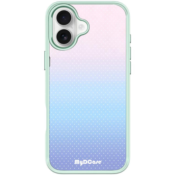 Funda magnética para teléfono con estampado de puntos azul cielo, For iPhone 17 Pro Max, For iPhone 17 Pro, For iPhone 17, For iPhone Air, For iPhone 16 Pro Max, For iPhone 16 Pro, For iPhone 15 Pro Max, For iPhone 15 Pro