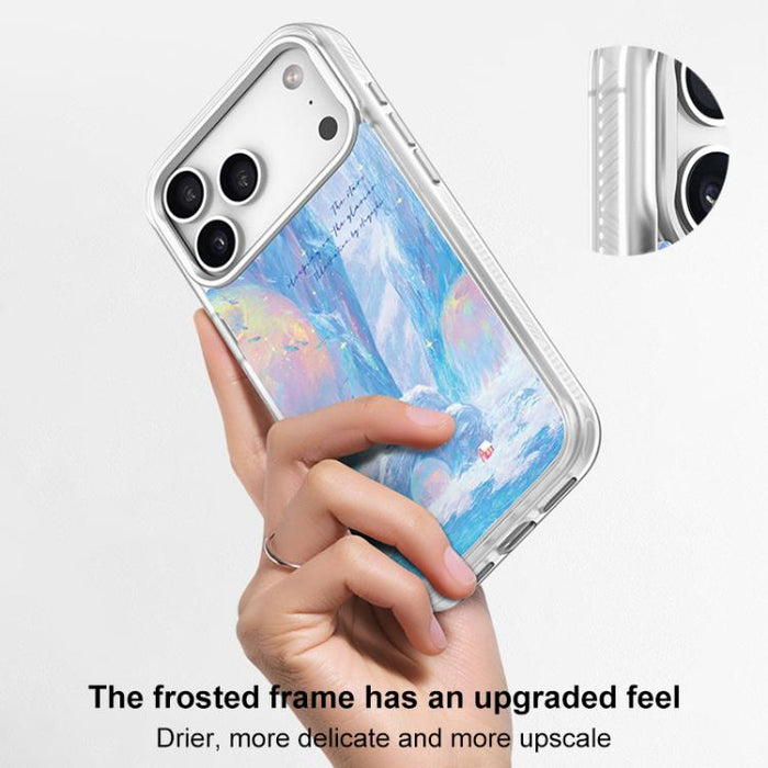 Funda magnética para teléfono con estampado de puntos azul cielo, For iPhone 17 Pro Max, For iPhone 17 Pro, For iPhone 17, For iPhone Air, For iPhone 16 Pro Max, For iPhone 16 Pro, For iPhone 15 Pro Max, For iPhone 15 Pro
