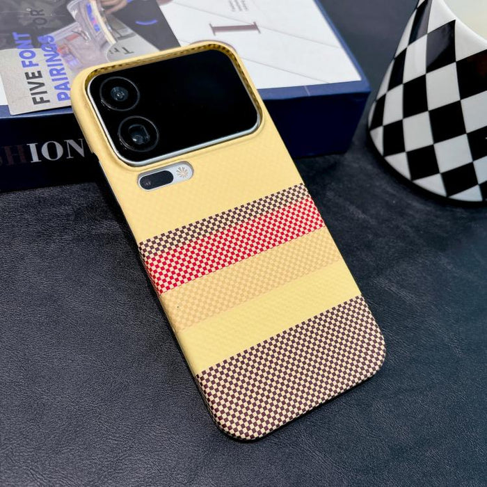 Funda magnética para teléfono de PC con estampado por transferencia de agua, doble cara, tacto suave y rayas., For Xiaomi 17 Pro Max, For Xiaomi 17 Pro