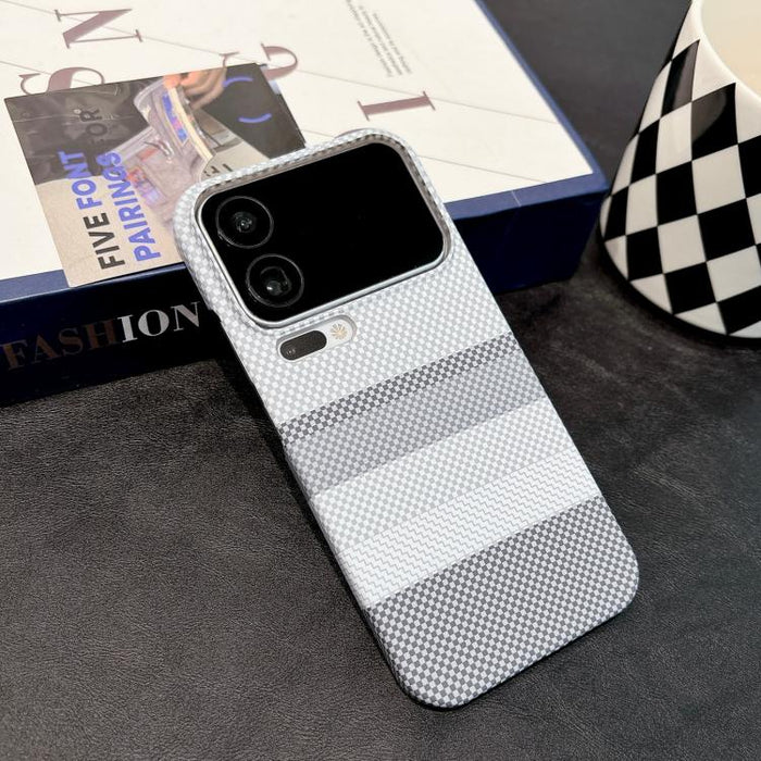 Funda magnética para teléfono de PC con estampado por transferencia de agua, doble cara, tacto suave y rayas., For Xiaomi 17 Pro Max, For Xiaomi 17 Pro