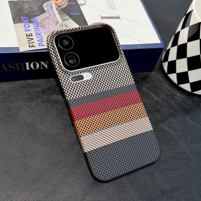 Funda magnética para teléfono de PC con estampado por transferencia de agua, doble cara, tacto suave y rayas., For Xiaomi 17 Pro Max, For Xiaomi 17 Pro