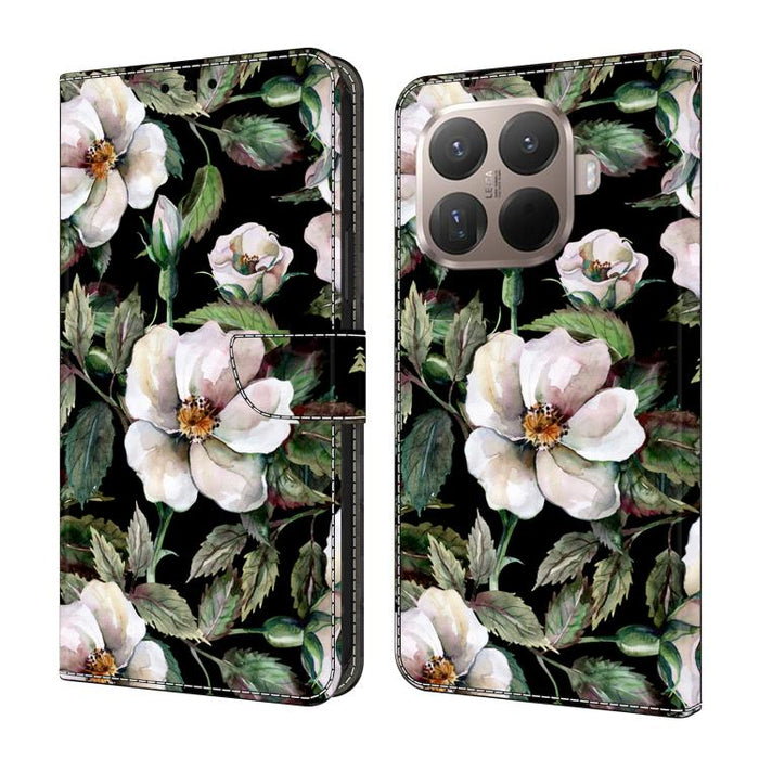 Funda para teléfono de cuero vegano pintado con efecto cristal, For Xiaomi 17 Ultra, For Xiaomi 15T Pro, For Xiaomi 15T, For Xiaomi 14T Pro