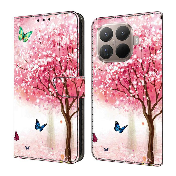 Funda para teléfono de cuero vegano pintado con efecto cristal, For Xiaomi 17 Ultra, For Xiaomi 15T Pro, For Xiaomi 15T, For Xiaomi 14T Pro