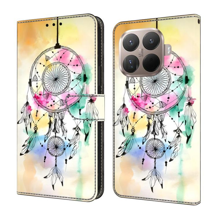 Funda para teléfono de cuero vegano pintado con efecto cristal, For Xiaomi 17 Ultra, For Xiaomi 15T Pro, For Xiaomi 15T, For Xiaomi 14T Pro