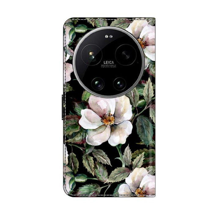 Funda para teléfono de cuero vegano pintado con efecto cristal, For Xiaomi 17 Ultra, For Xiaomi 15T Pro, For Xiaomi 15T, For Xiaomi 14T Pro