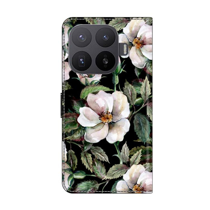Funda para teléfono de cuero vegano pintado con efecto cristal, For Xiaomi 17 Ultra, For Xiaomi 15T Pro, For Xiaomi 15T, For Xiaomi 14T Pro
