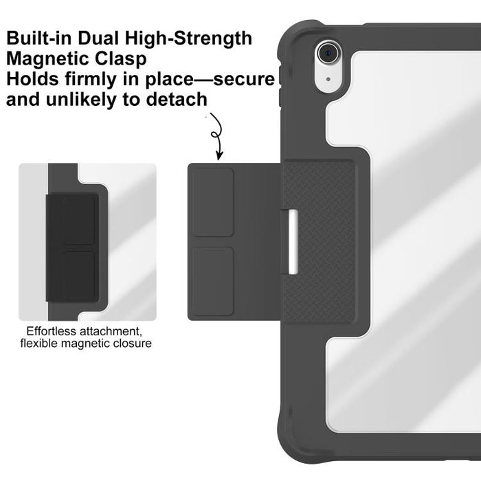 Funda para tablet plegable en forma de Y de piel vegana Mutural LiShi Series, For iPad 2025 / 2022, For iPad Air 11 2026 / 2025 / 2024