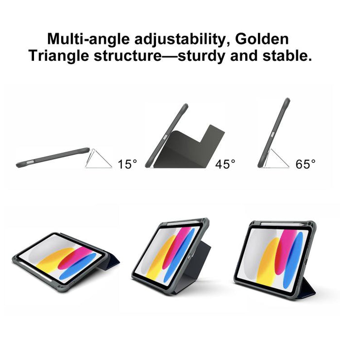 Funda para tablet plegable en forma de Y de piel vegana Mutural LiShi Series, For iPad 2025 / 2022, For iPad Air 11 2026 / 2025 / 2024
