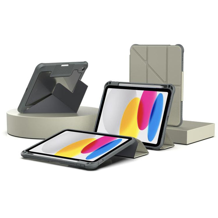 Funda para tablet plegable en forma de Y de piel vegana Mutural LiShi Series, For iPad 2025 / 2022, For iPad Air 11 2026 / 2025 / 2024