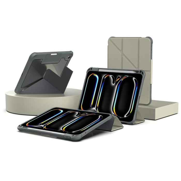 Funda para tablet plegable en forma de Y de piel vegana Mutural LiShi Series, For iPad 2025 / 2022, For iPad Air 11 2026 / 2025 / 2024