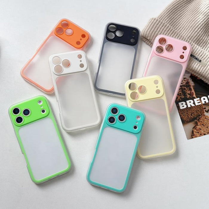 Funda híbrida de TPU y PC con ventana grande y orificios de precisión para teléfono móvil., For iPhone 13 Pro, For iPhone 13, For iPhone 12, For iPhone 12 Pro, For iPhone 12 Pro Max, For iPhone 11 Pro Max, For iPhone 11