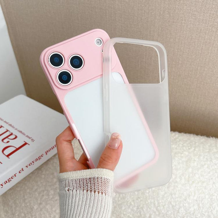 Funda híbrida de TPU y PC con ventana grande y orificios de precisión para teléfono móvil., For iPhone 13 Pro, For iPhone 13, For iPhone 12, For iPhone 12 Pro, For iPhone 12 Pro Max, For iPhone 11 Pro Max, For iPhone 11