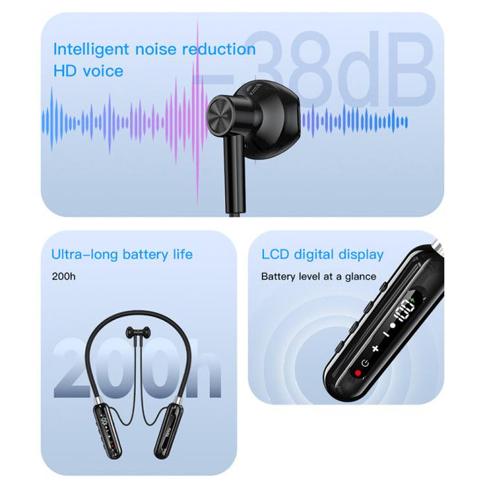 Auriculares deportivos Bluetooth con banda magnética para el cuello TOTU BE-6-SP con batería de larga duración de 800 mAh, BE-6-SP