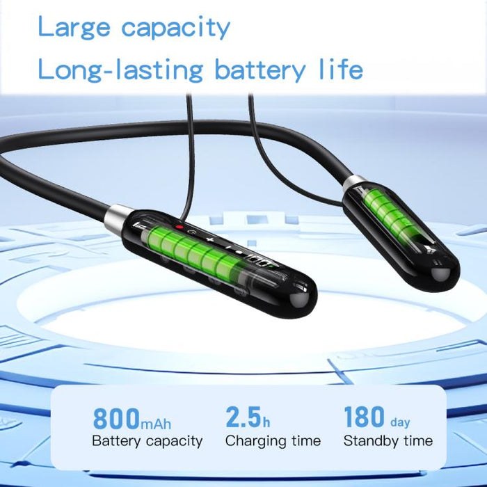 Auriculares deportivos Bluetooth con banda magnética para el cuello TOTU BE-6-SP con batería de larga duración de 800 mAh, BE-6-SP