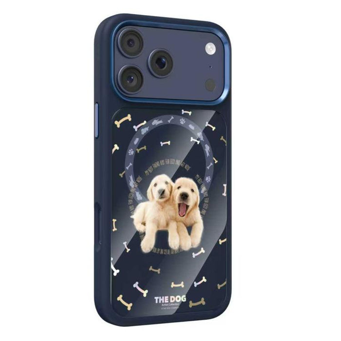 Funda magnética para teléfono de silicona líquida con estampado de cachorros Mutural, For iPhone 17 Pro Max, For iPhone 17 Pro