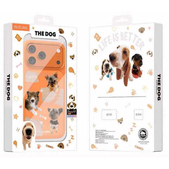 Funda magnética para teléfono de silicona líquida con estampado de cachorros Mutural, For iPhone 17 Pro Max, For iPhone 17 Pro