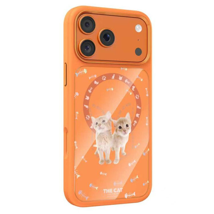 Funda magnética de silicona líquida con estampado de gatos de Mutural, For iPhone 17 Pro Max, For iPhone 17 Pro