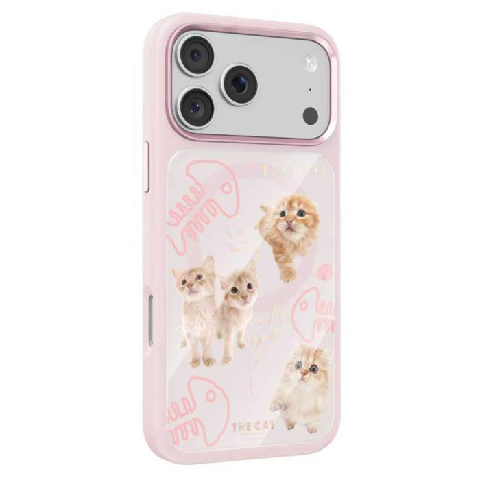 Funda magnética de silicona líquida con estampado de gatos de Mutural, For iPhone 17 Pro Max, For iPhone 17 Pro