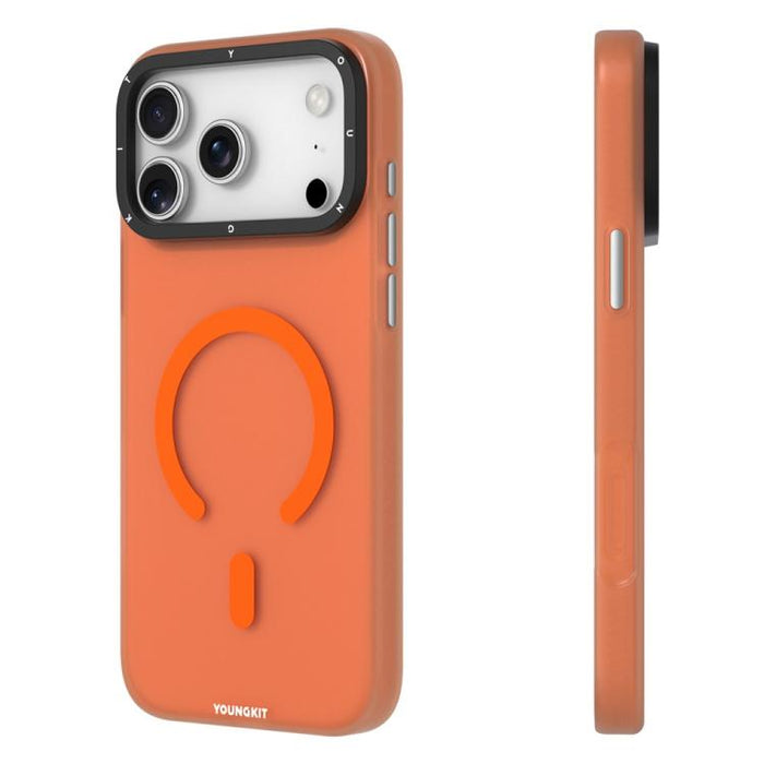 Funda magnética para teléfono YOUNGKIT de PET TPU mate, For iPhone 17 Pro Max, For iPhone 17 Pro