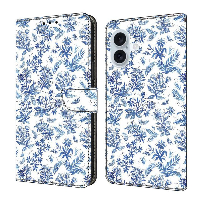 Funda para teléfono de cuero vegano pintado con efecto cristal, For iPhone 17e / 16e, For iPhone 17 Pro Max, For iPhone 17 Pro, For iPhone 17