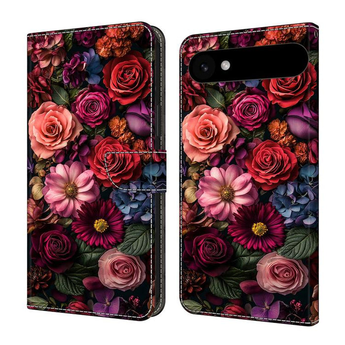 Funda para teléfono de cuero vegano pintado con efecto cristal, For iPhone Air, For iPhone 16 Pro Max, For iPhone 16 Pro, For iPhone 16 Plus