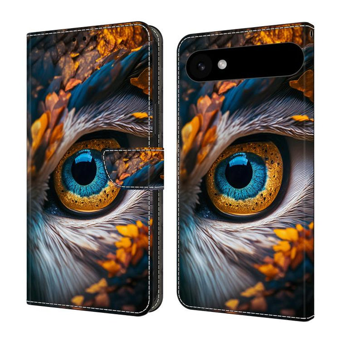 Funda para teléfono de cuero vegano pintado con efecto cristal, For iPhone Air, For iPhone 16 Pro Max, For iPhone 16 Pro, For iPhone 16 Plus
