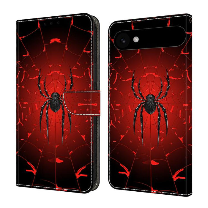 Funda para teléfono de cuero vegano pintado con efecto cristal, For iPhone Air, For iPhone 16 Pro Max, For iPhone 16 Pro, For iPhone 16 Plus