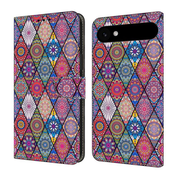 Funda para teléfono de cuero vegano pintado con efecto cristal, For iPhone Air, For iPhone 16 Pro Max, For iPhone 16 Pro, For iPhone 16 Plus